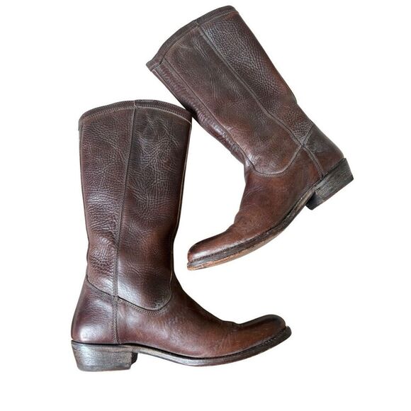 Frye Rider Pull On Leather Boots size 7.5 Brown - Picture 11 of 11